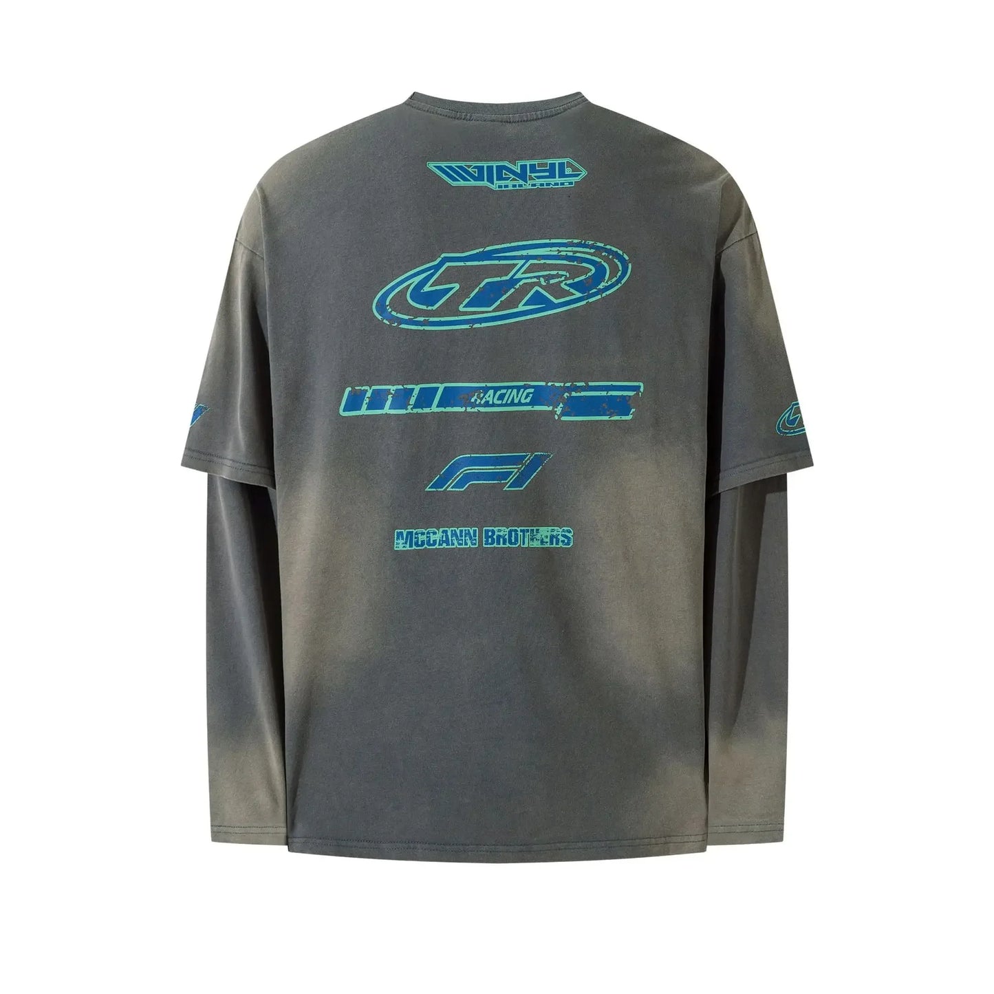 Men's Graphic Round Neck Long Sleeve T-Shirt